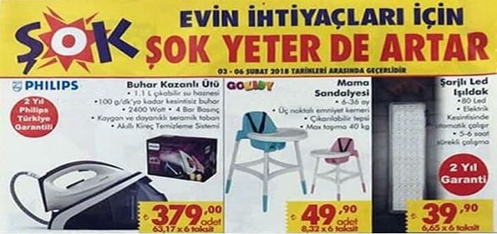 ŞOK 3 ŞUBAT 2018 AKTÜEL ÜRÜNLER KATALOĞU