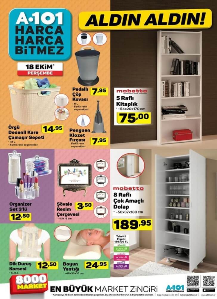 a101 18 ekim katalog
