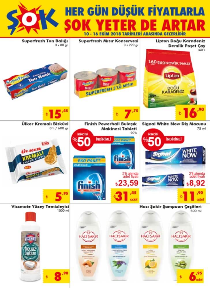 10 ekim 2018 şok aktüel ürünler