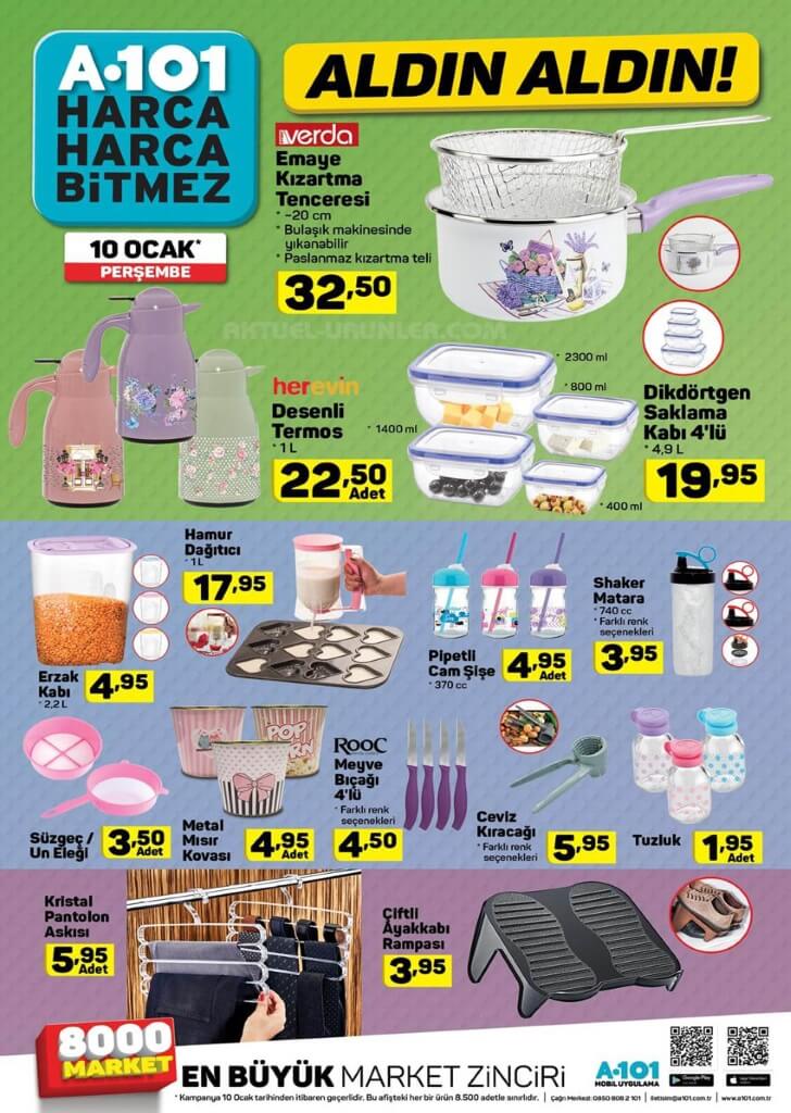 10 ocak a101 zuccaciye ürünleri