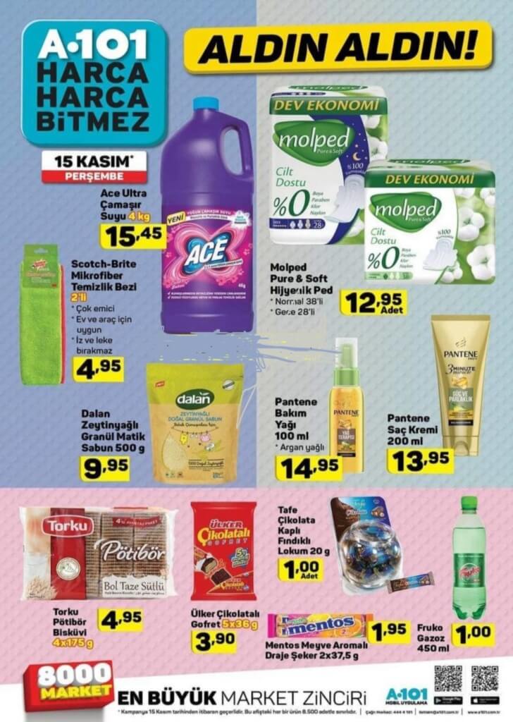 15 kasim a101 temizlik ürünleri