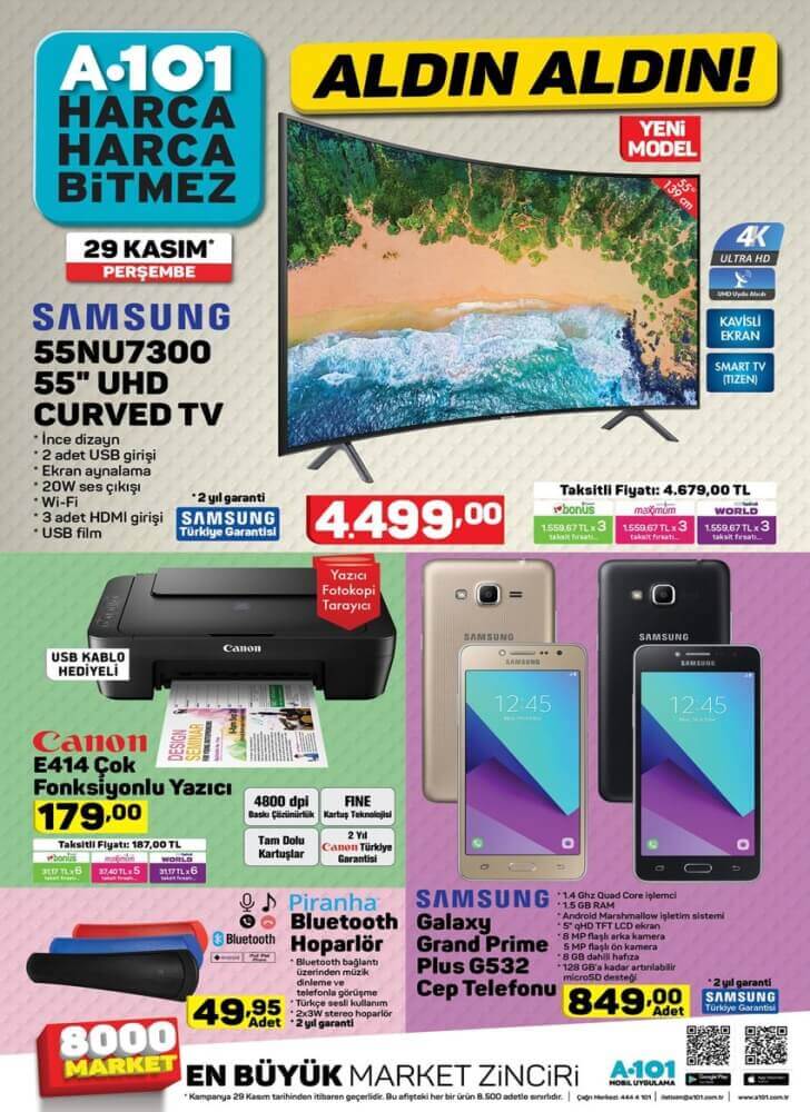 a101 29 kasım 2018