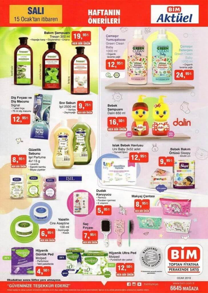 bim 15 ocak 2019