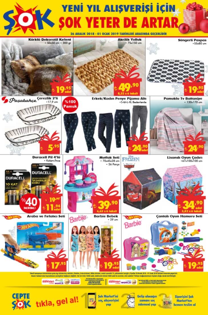 2 ocak 2019 sok market
