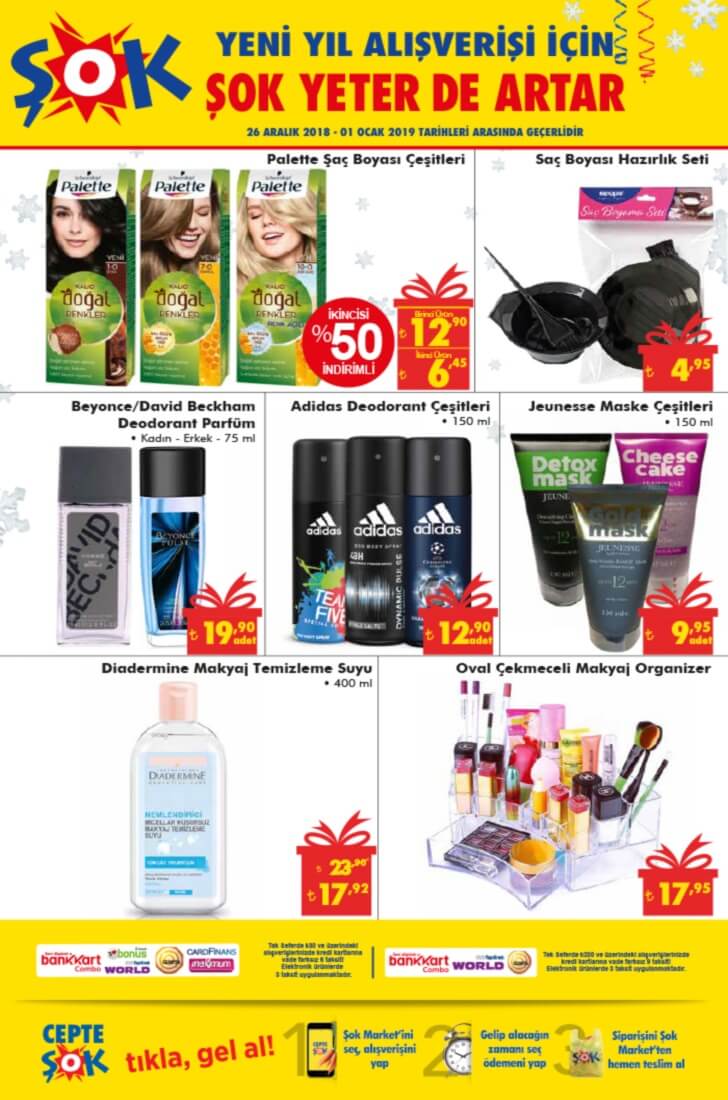 2 ocak 2019 sok market