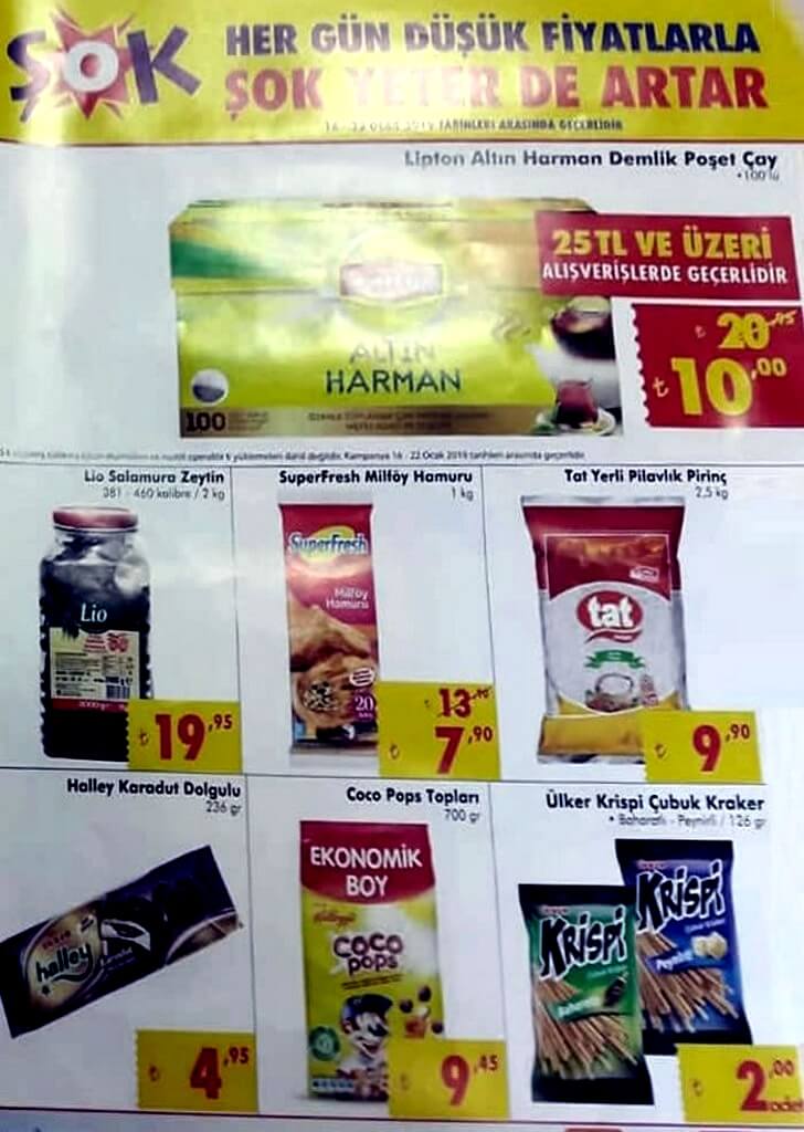 sok aktuel ürünler 16 ocak carsamba