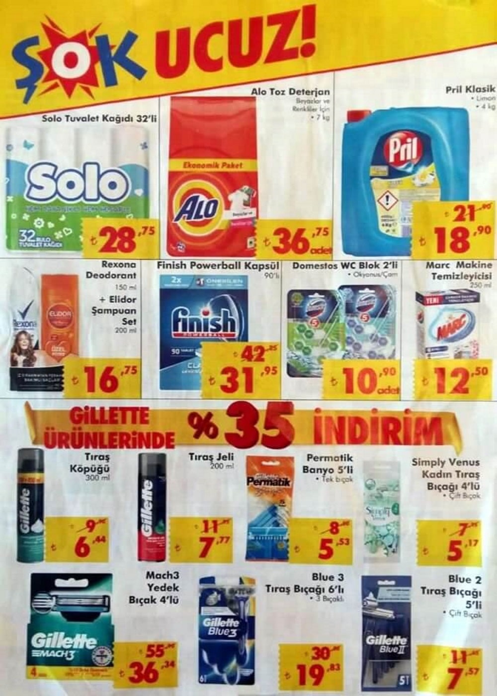şok market bu hafta ürünleri
