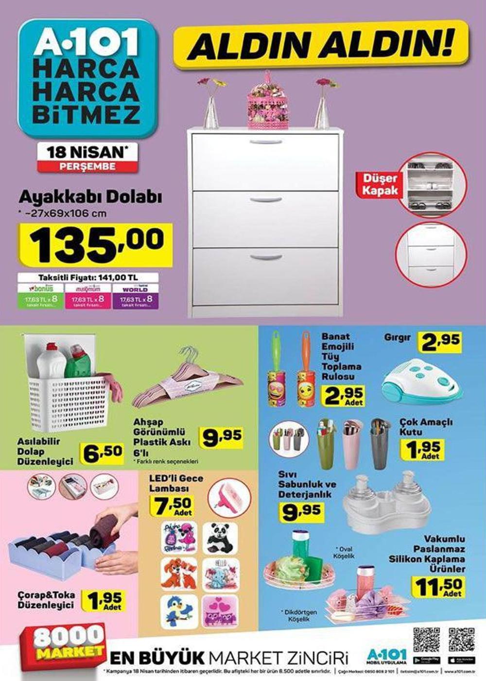 a101 ayakkabılık 18 nisan 2019