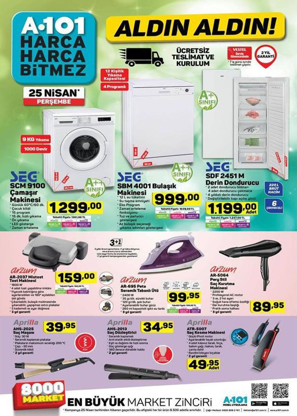 a101 25 nisan 2019 aktüel ürünleri