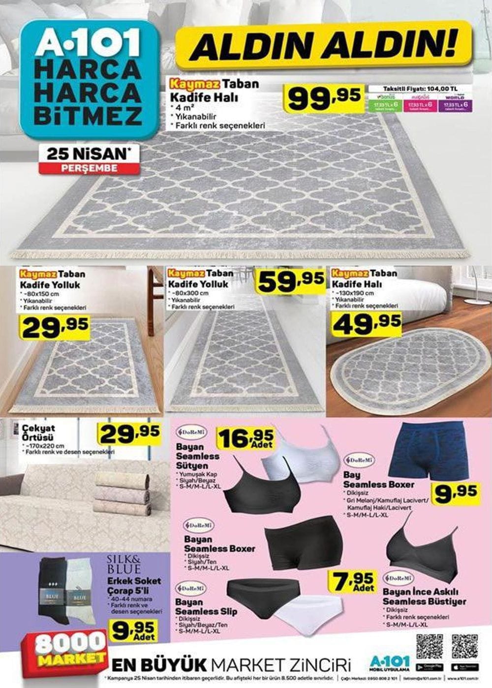 a101 25 nisan 2019 halı