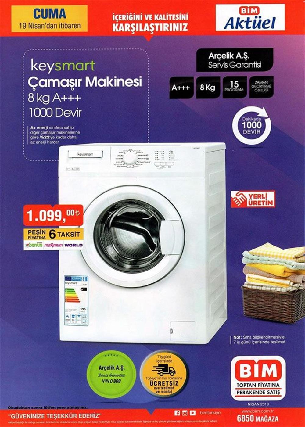 bim camasır makinesi