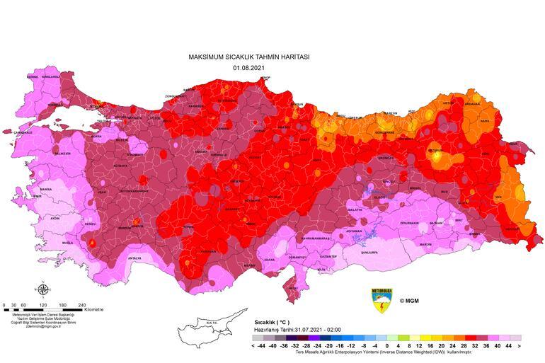 Son dakika: Aşırı sıcak hava alarmı Meteoroloji uyardı: İşte en yüksek sıcaklık haritası
