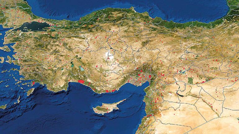NASA’dan orman yangınları haritası: Akdeniz alev alev