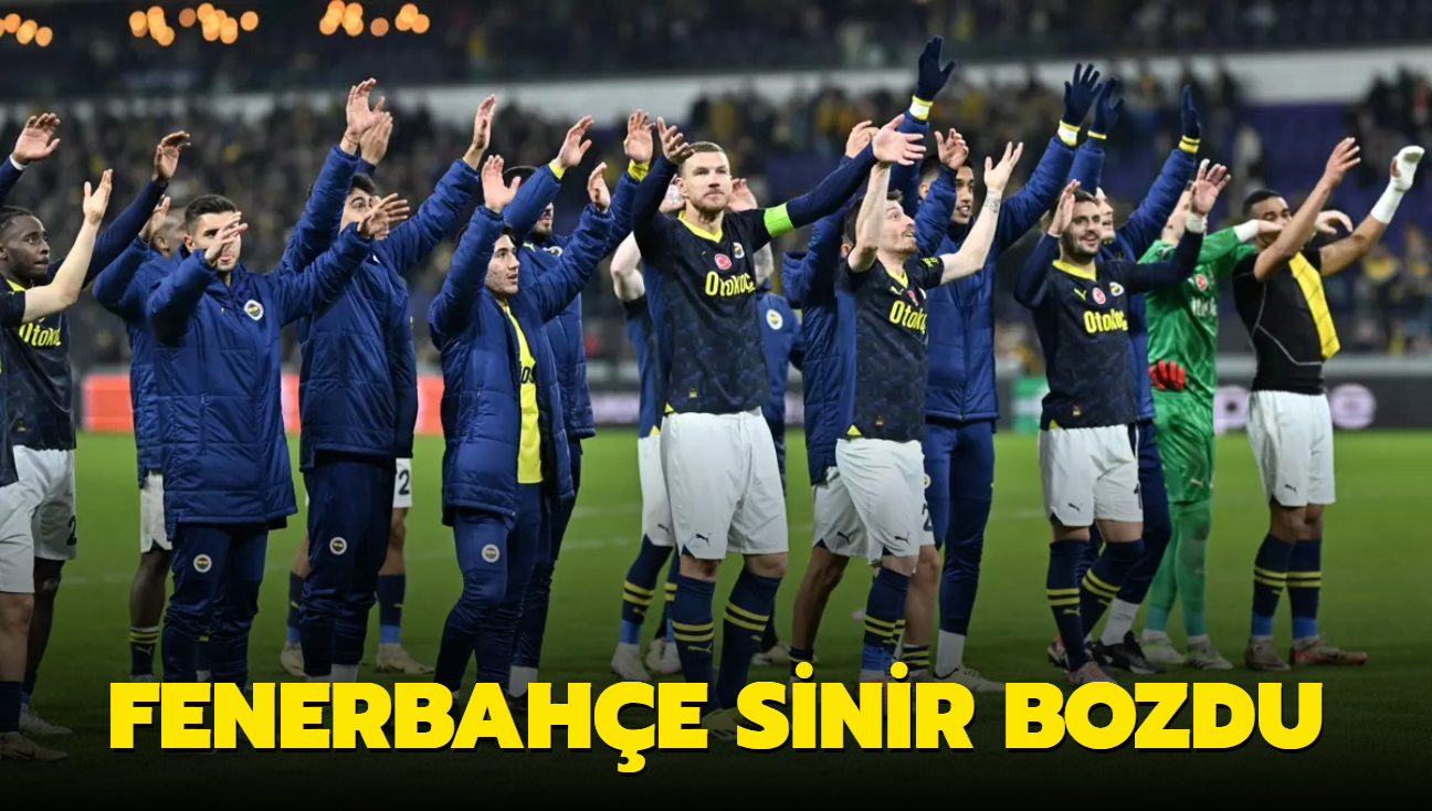 F.Bahçe sinir bozdu